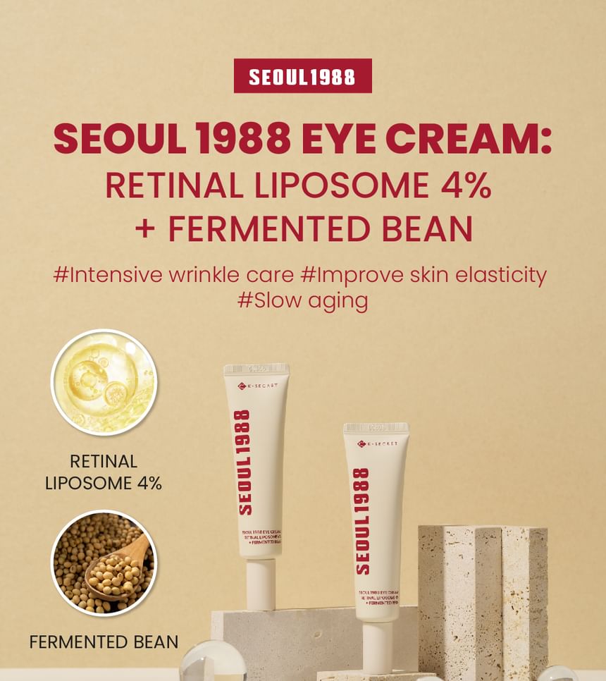 KSECRET SEOUL 1988 Eye Cream Retinal Liposome 4% + Fermented Bean 30Ml