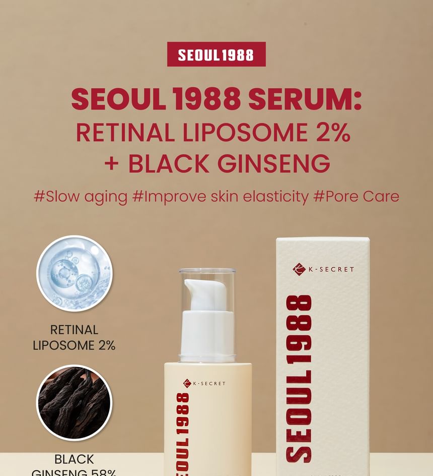 K-Secert Seoul 1988  Retinal Liposome 2% + Black Ginseng Serum